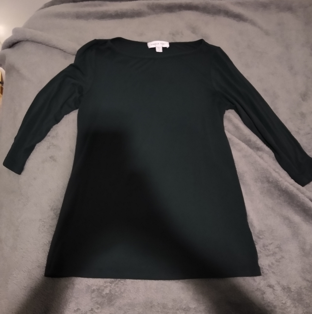 Amour Vert Forest Green Long Sleeve Women's Small